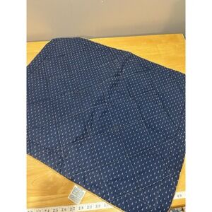 Vtg Laura Ashley Blue Nutmeg Quilted Comforter Sham Standard